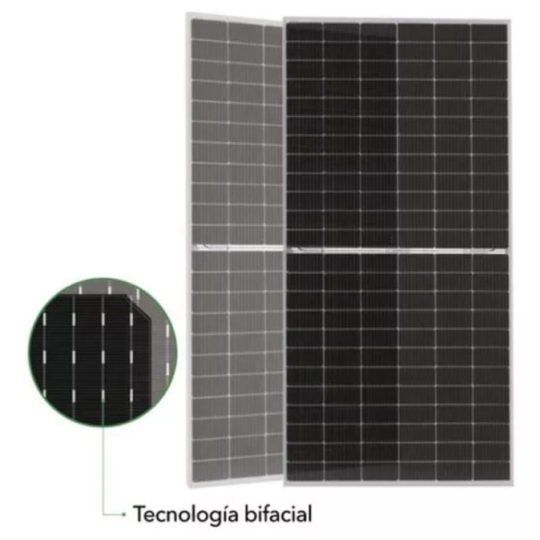 Panel Solar 535-555 W Vidrio Doble Bifacial